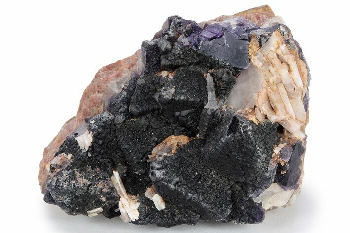 Purple Cubic Fluorite Crystal Cluster - Morocco #220705